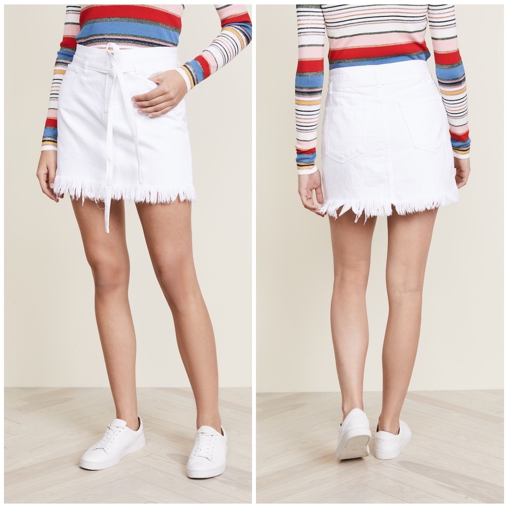 Frame Le High Mini Belted Skirt in Size 26